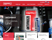 Tablet Screenshot of highway-oil.com